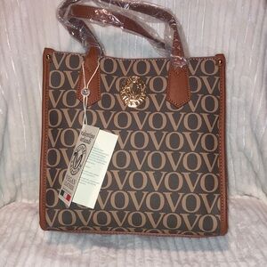 Valentino Orlandi Elegant Brown and Tan Tote NWT perfect condition
